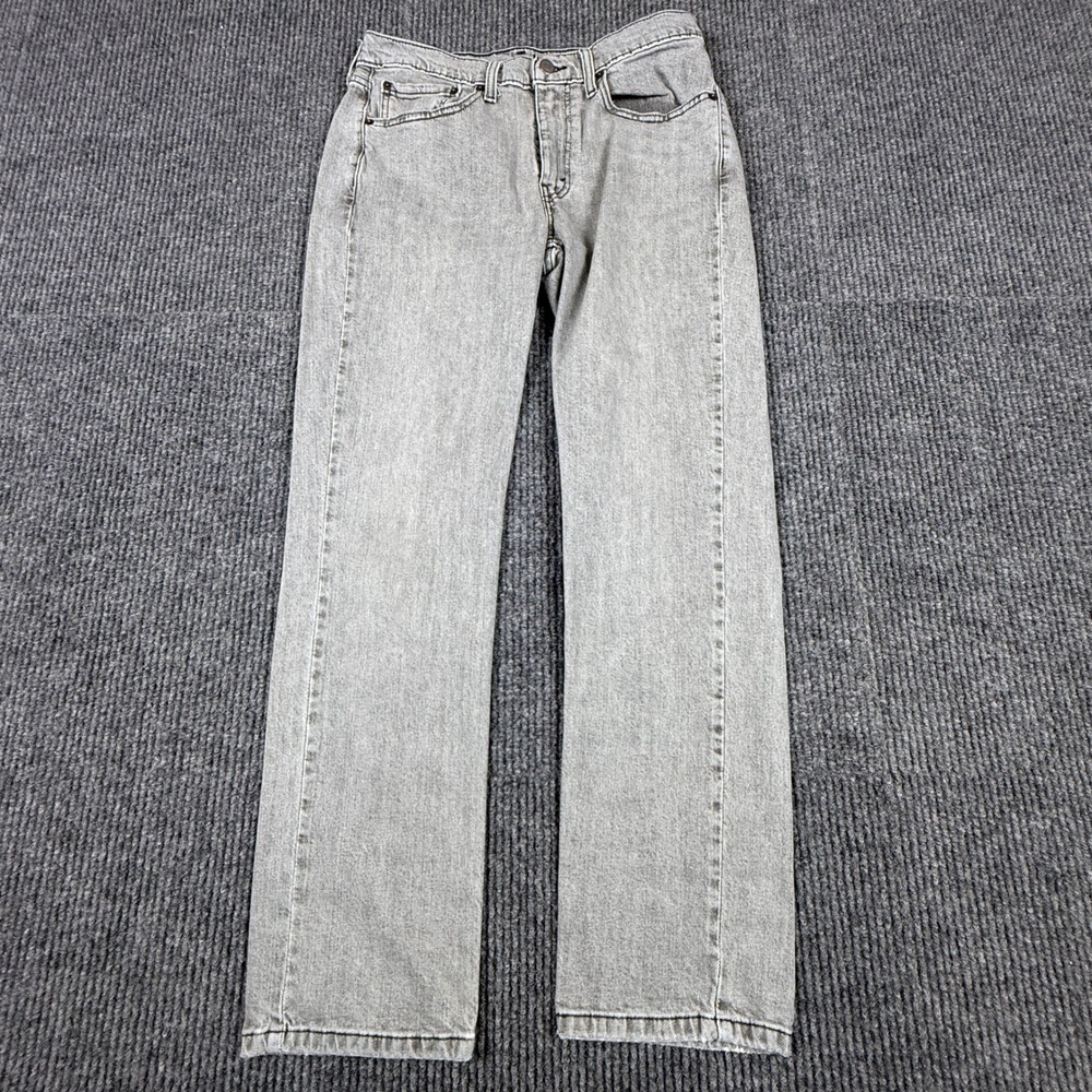Levis 514 Straight Fit Grey Denim Jeans Mens 31x30 00514-1660